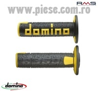 Set mansoane cross - enduro Domino - culoare: negru/galben (lungime: 120 mm)